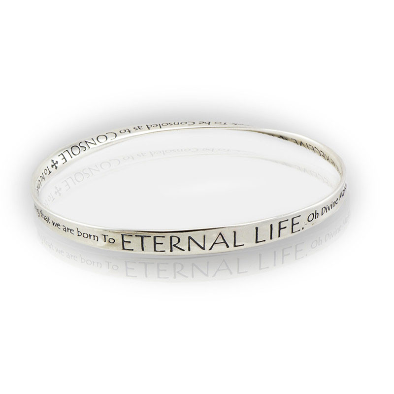 Image of Eternal Life Sterling Silver Bracelet Gray