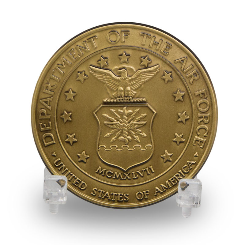 Image of Air Force Military Bronze Medallion Brown