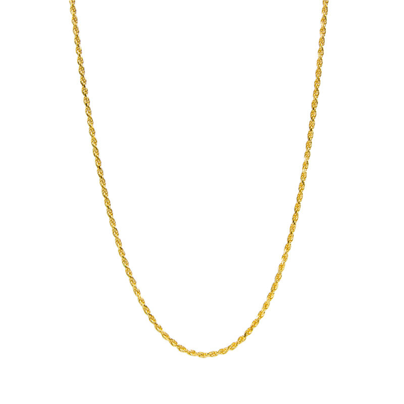 Image of Gold Vermeil Rope Chain - 20 Inches Yellow