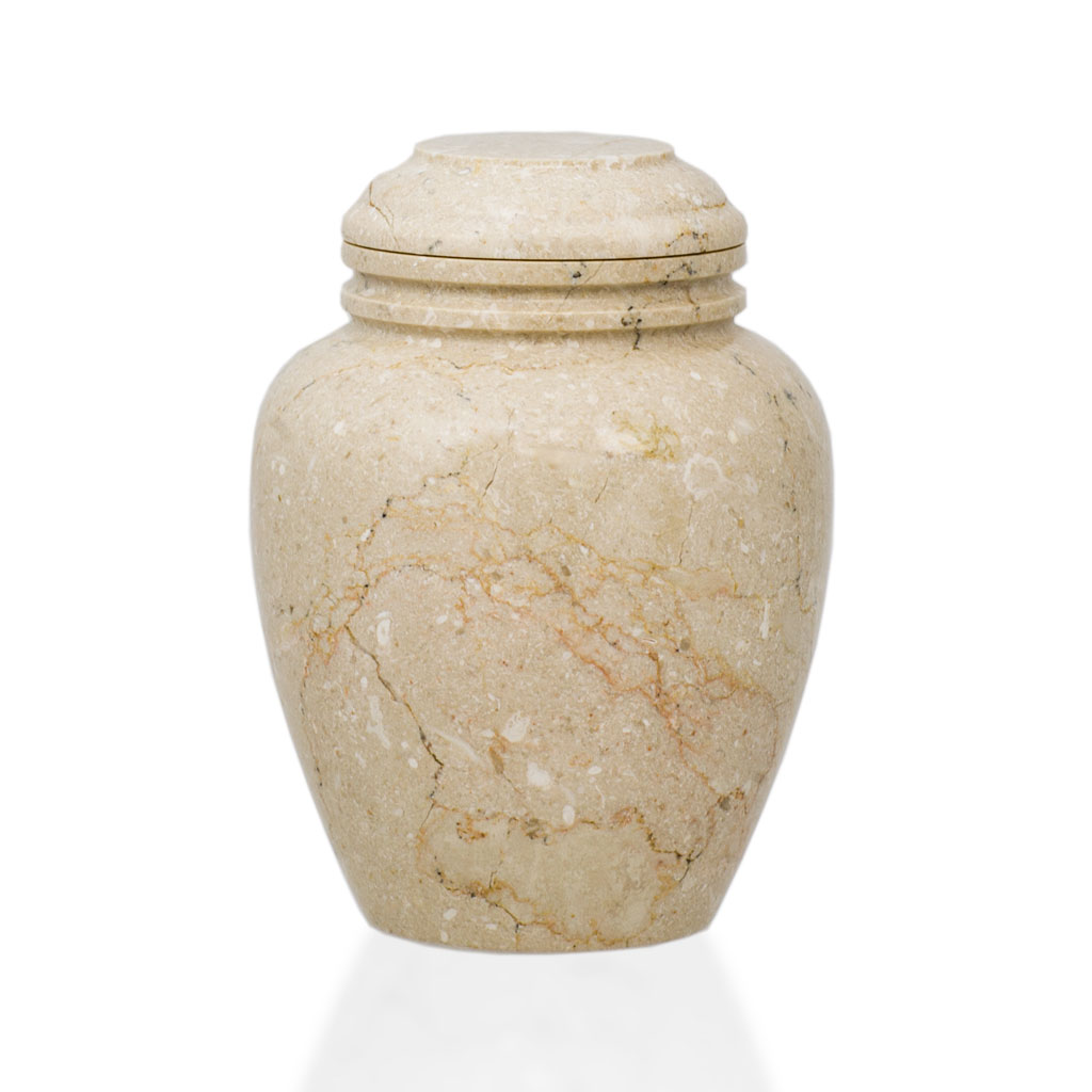 Image of Alluvium Marble Pet Cremation Urn - Extra Small, Urns for Ashes Red