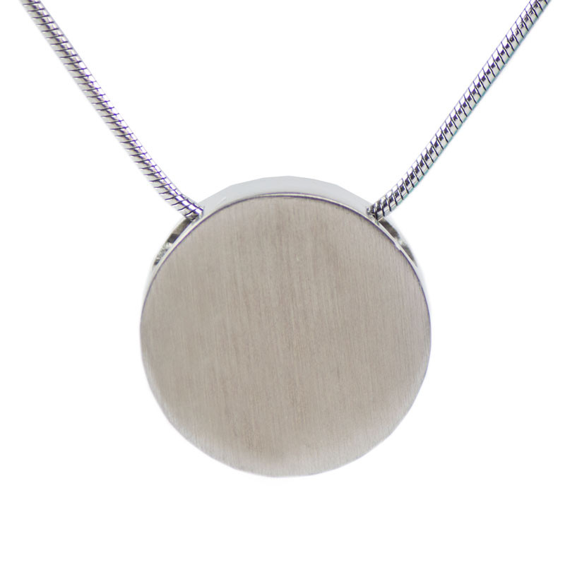 Image of Pewter Disc Cremation Necklace