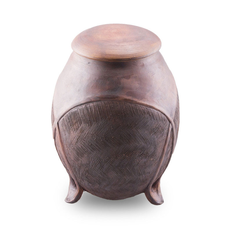 Image of Artisan Ceramic Urn - Lifes Texture Red, Urns for Ashes