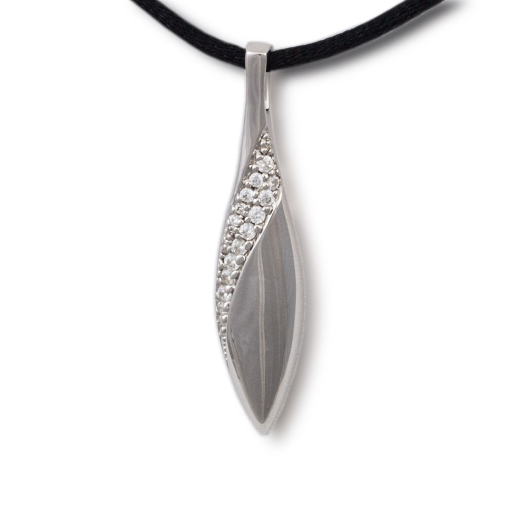 Image of Diamond Drop Cremation Pendant, Jewelry