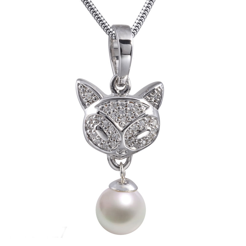 Image of Precious Cat Cremation Pendant, Pearl, Jewelry Green