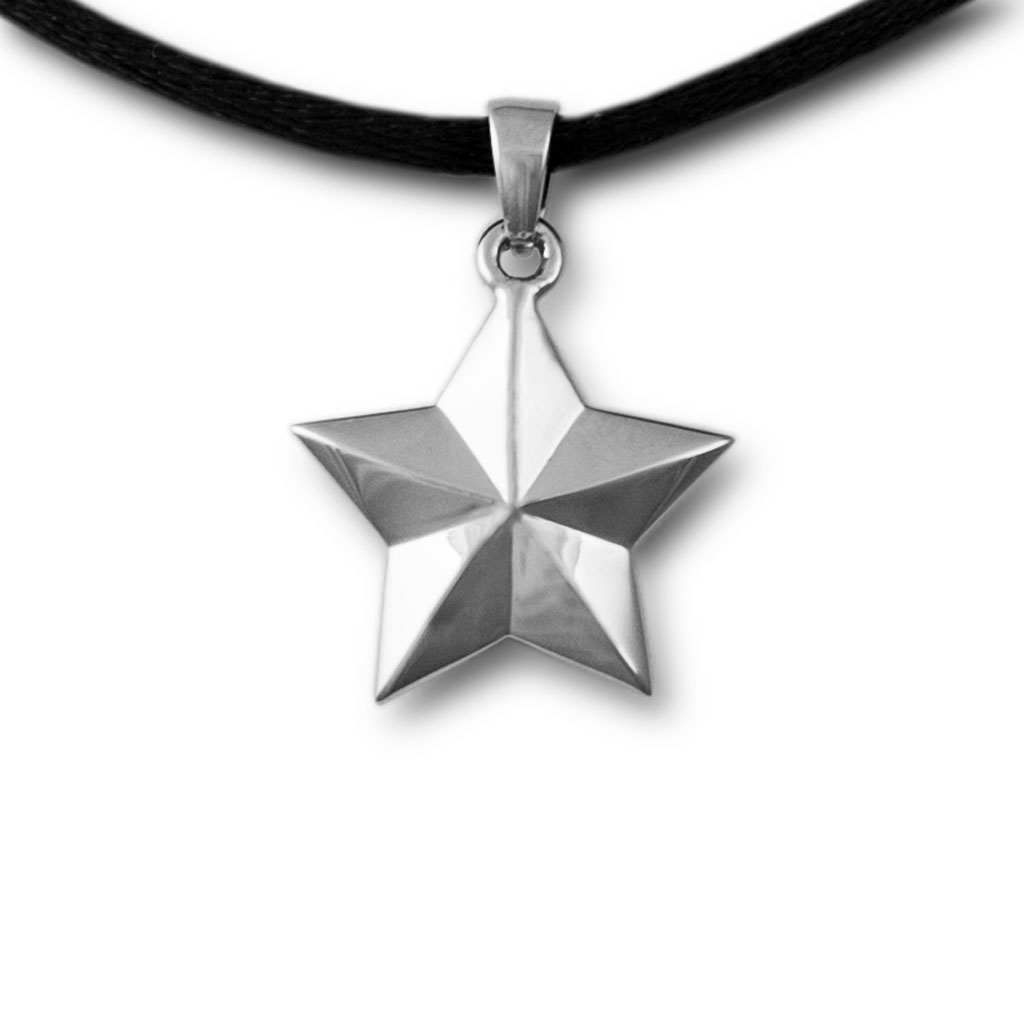 Image of Star Cremation Pendant - Sterling Silver, Jewelry Gray