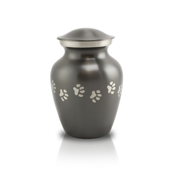 Image of Slate Paw Cremation Urn - Extra Small Gray, Urns for Ashes