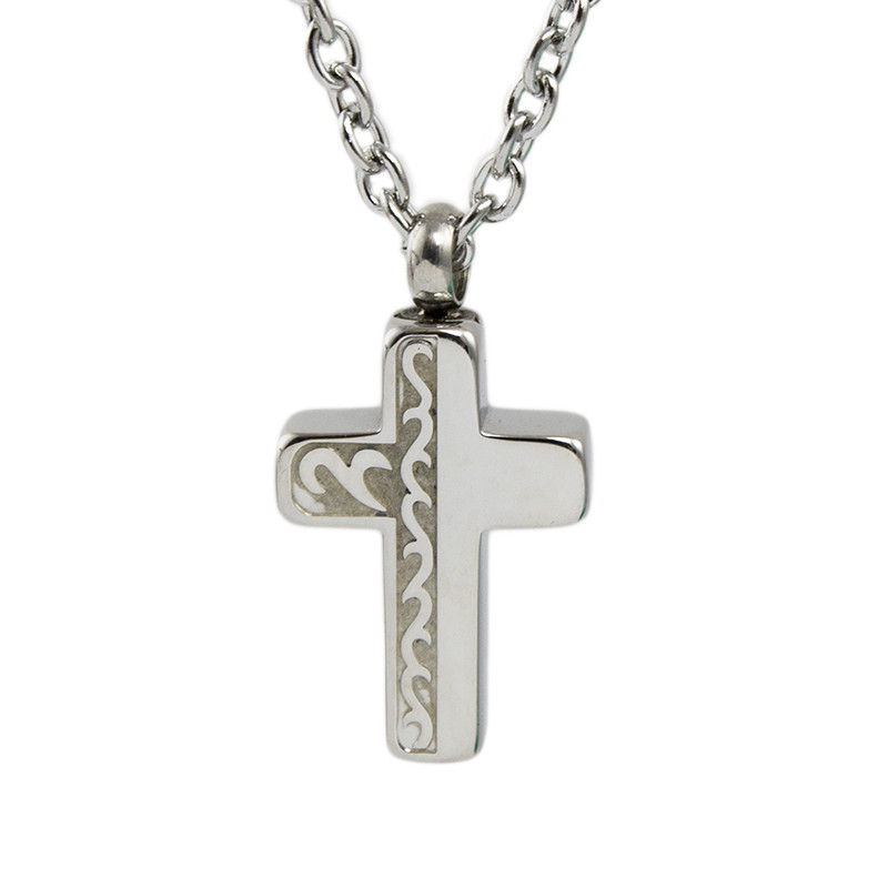 Image of Filigree Cross Cremation Pendant, Jewelry