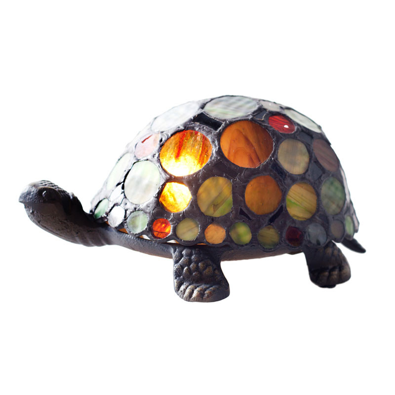 Image of Amber Turtle Memory Lamp Orange