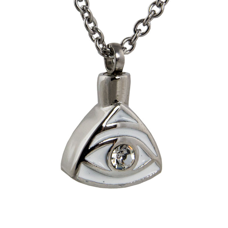 Image of Eye of Providence Cremation Pendant - Stainless Steel, Jewelry Gray