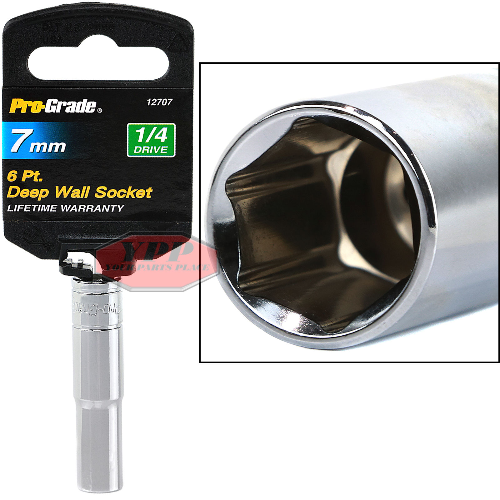 Pick Your Size! 1/4" Drive 6 Point Metric Deep Well Wall Socket Any