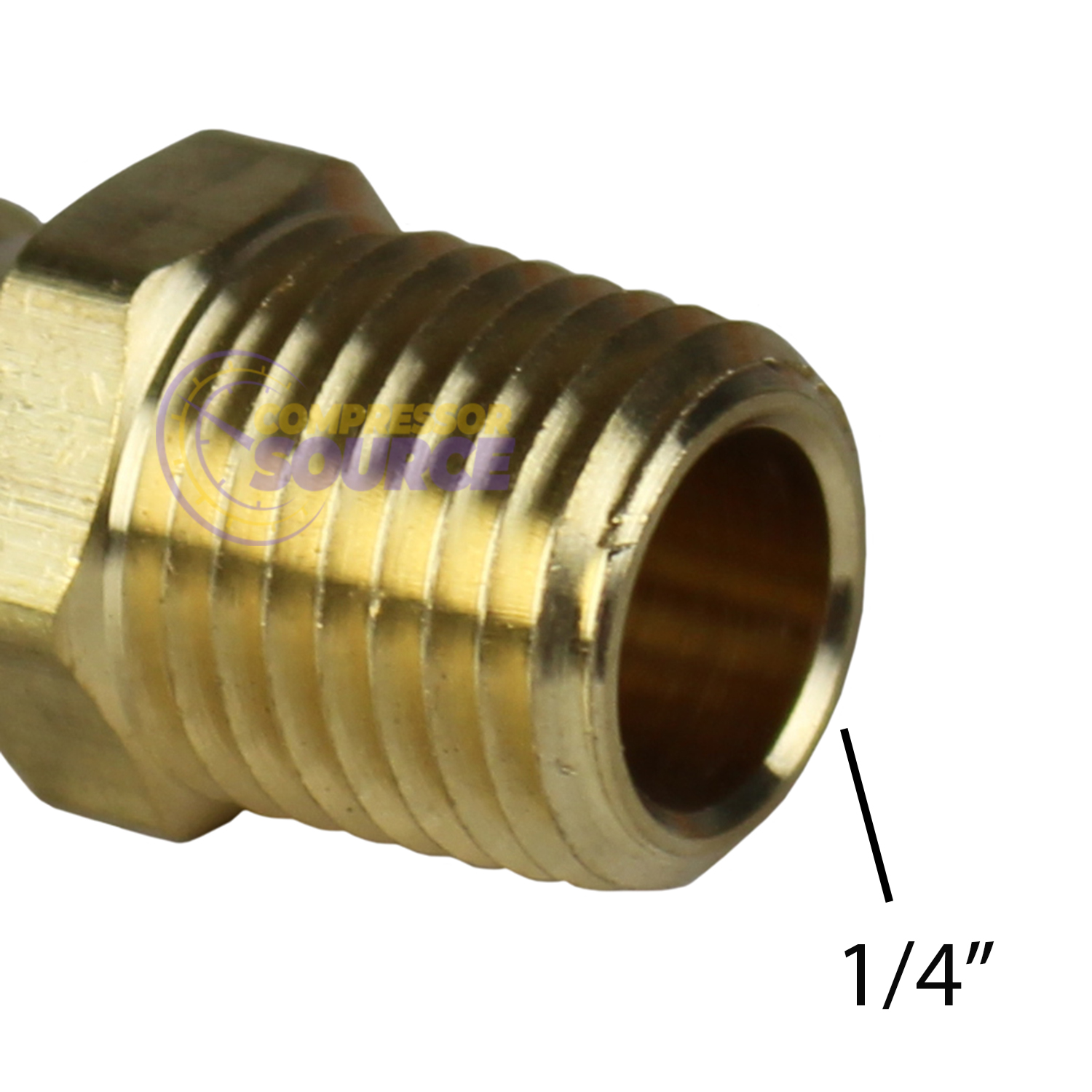 Paquete de 2 accesorios de barra de manguera de aire de latón con rosca de tubería MNPT de 3/8" x 1/4" para manguera de 3/8" - Imagen 7 de 10