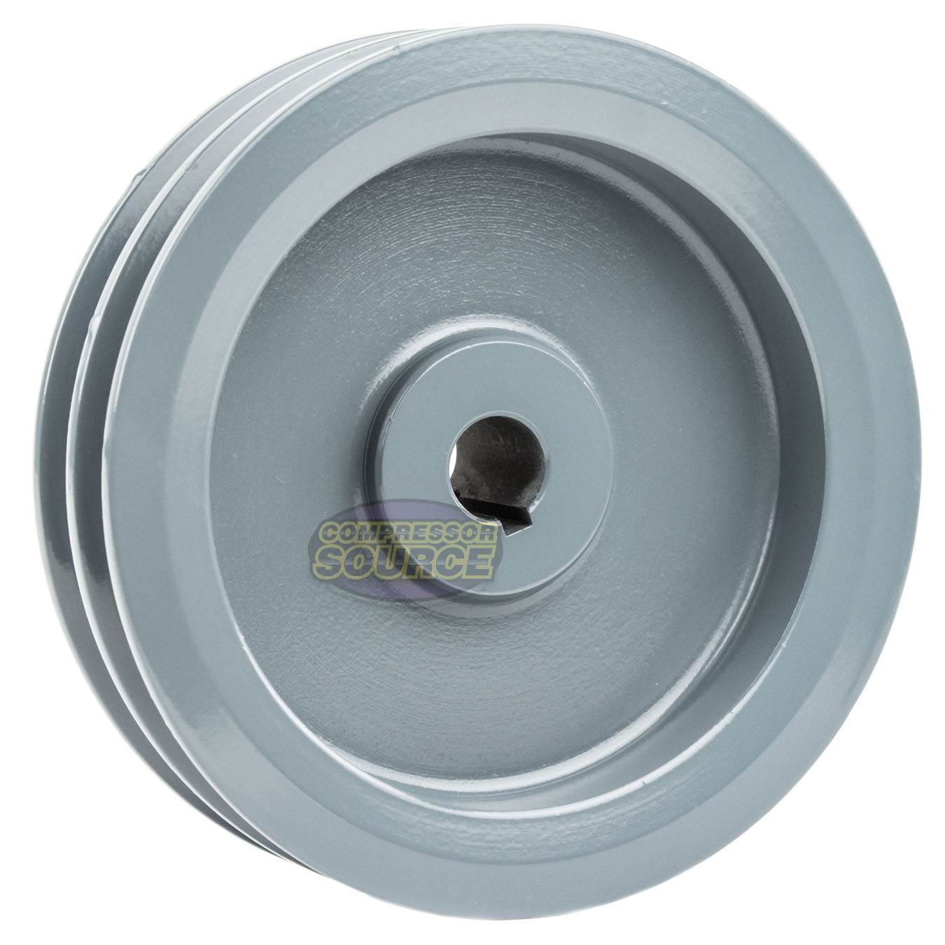 5.25/" Cast Iron 5//8/" Shaft Pulley Sheave Single 2 Groove V Style A Belt 4L New