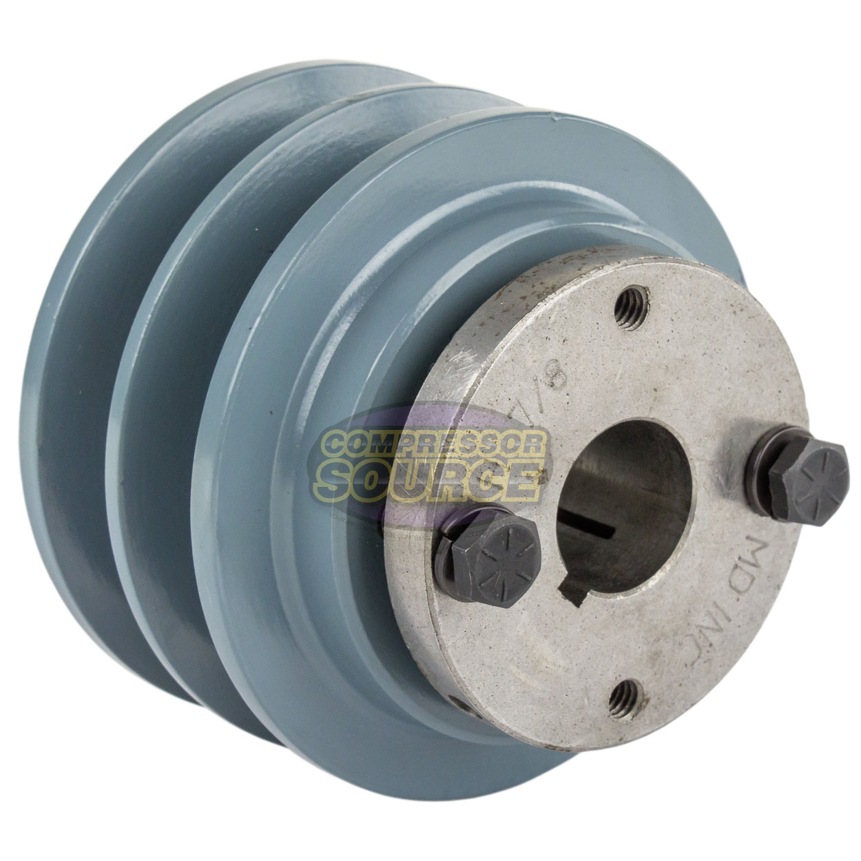 Cast Iron 4.5/" 2 Groove Dual Belt A Section 4L Pulley With 7//8/" Sheave Bushing
