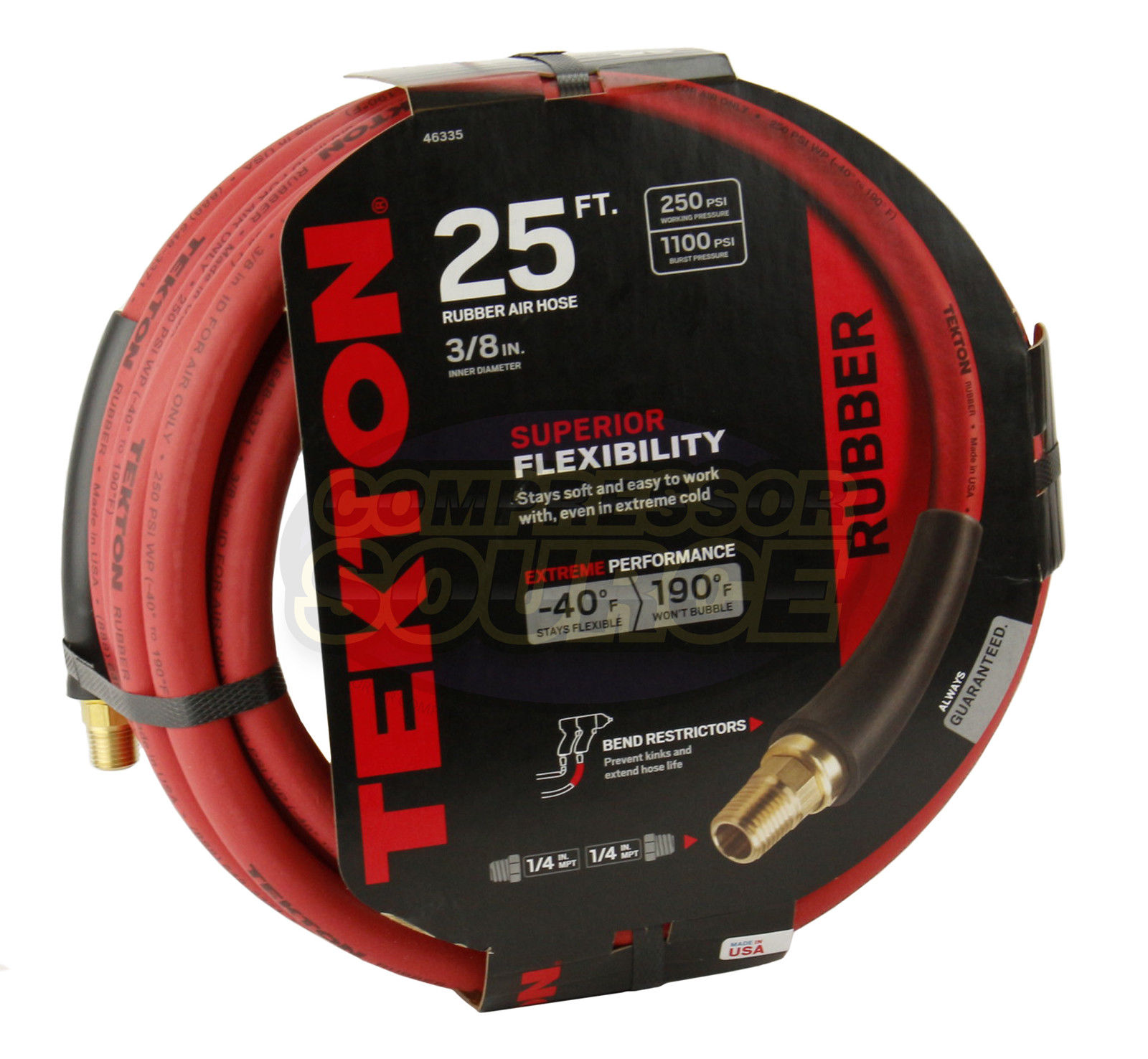 3 8 X 25 Rubber Air Hose