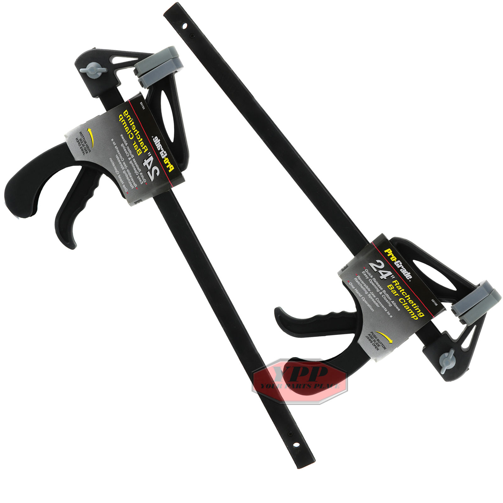 Home & Garden Set of 2 24" Nylon Ratchet Bar Clamp Spreader Heavy Duty