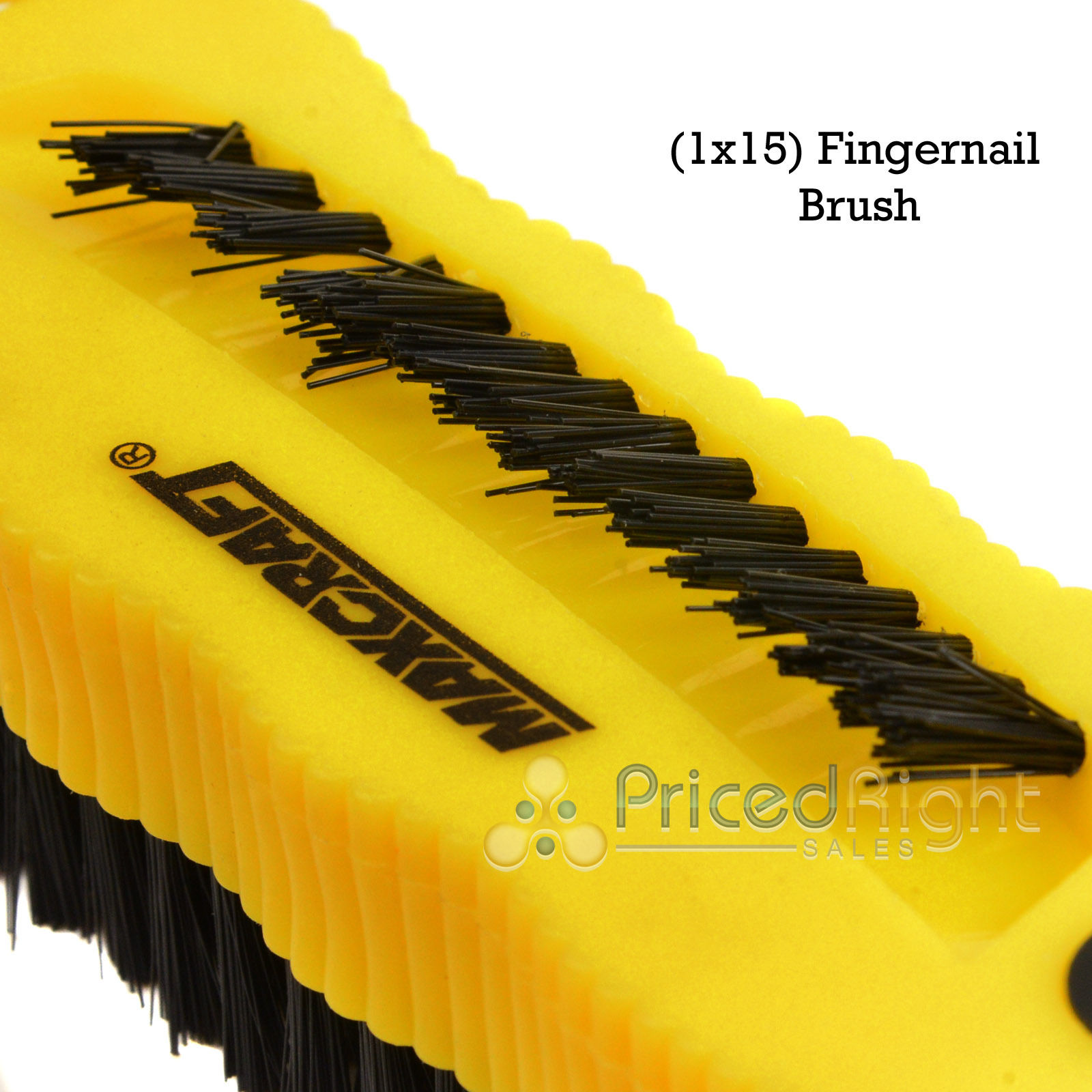 2 in 1 Utility and Fingernail Brush Two Sided Hand Heavy Duty Bristles 60401