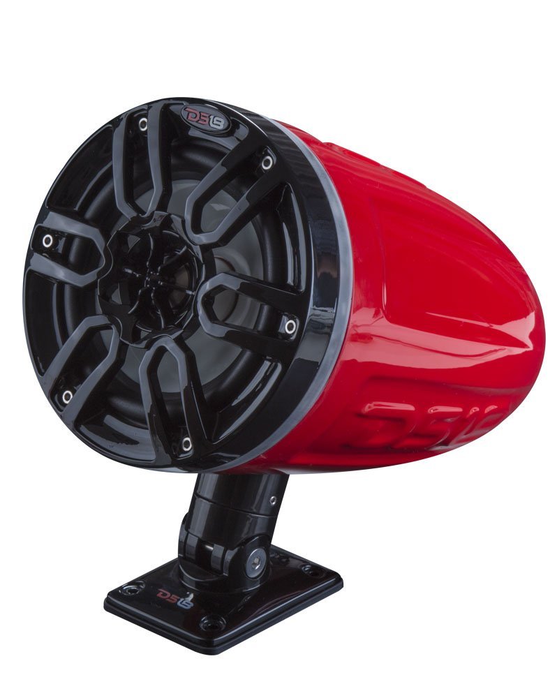 2 Flat Speaker Mounts for Marine and ATV UTV DS18 FLMB Black Heavy Duty