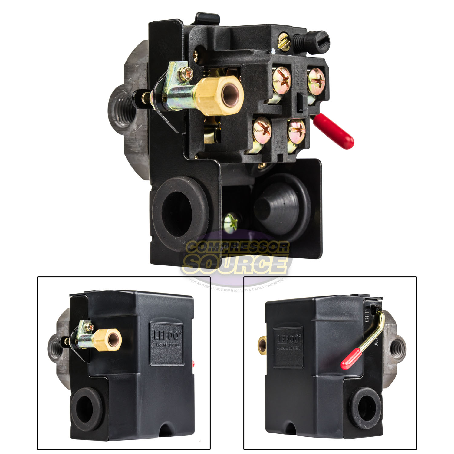 Air Compressor Pressure Switch Control 140175 PSI 4 Port w/ Unloader