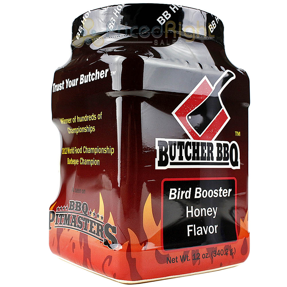 Butcher BBQ Bird Booster Honey Injection Seasoning 12 oz. Gluten and