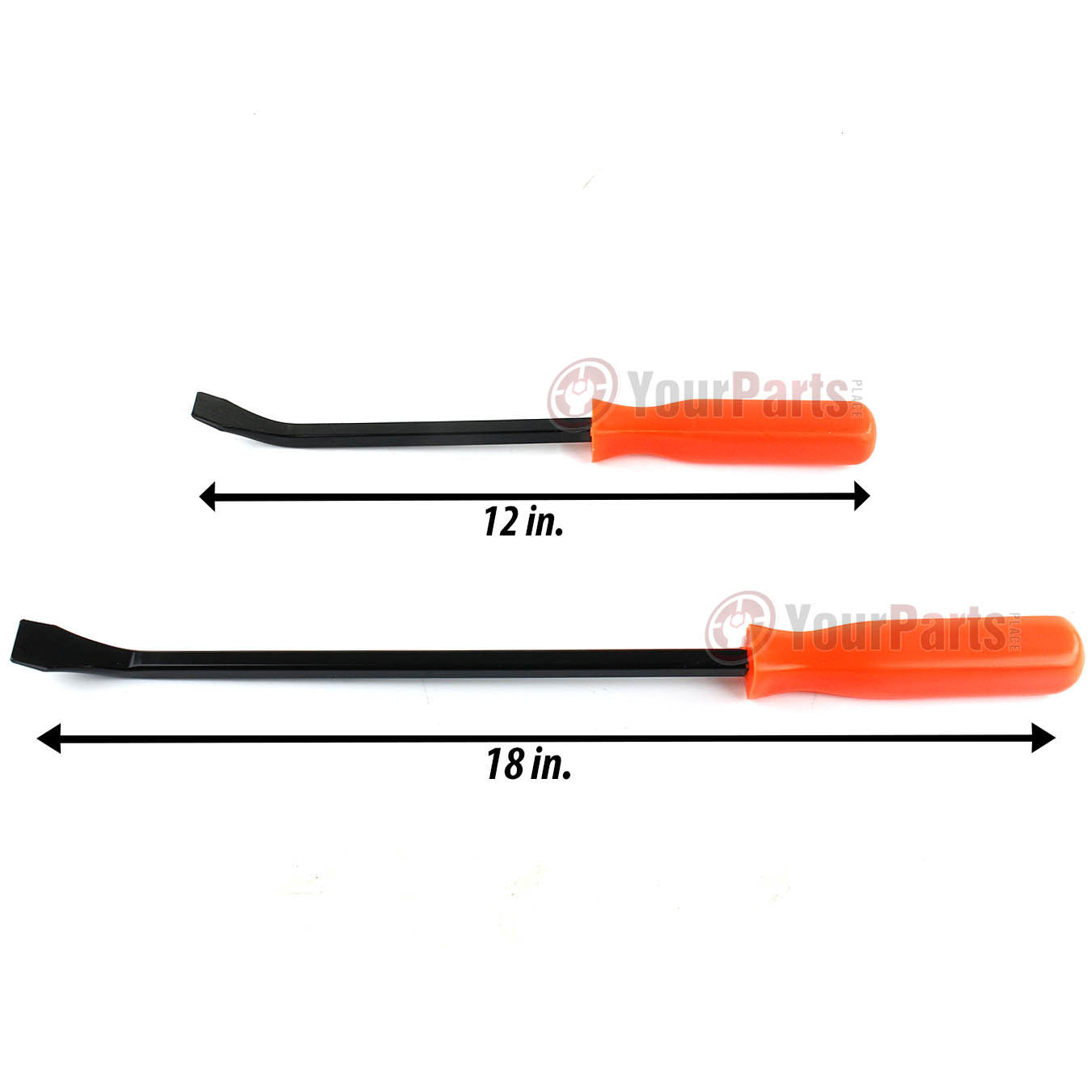 18" Inch 12" In. Mechanics Pry Bar Set Beveled End Angled Steel Tips 20209833544 eBay