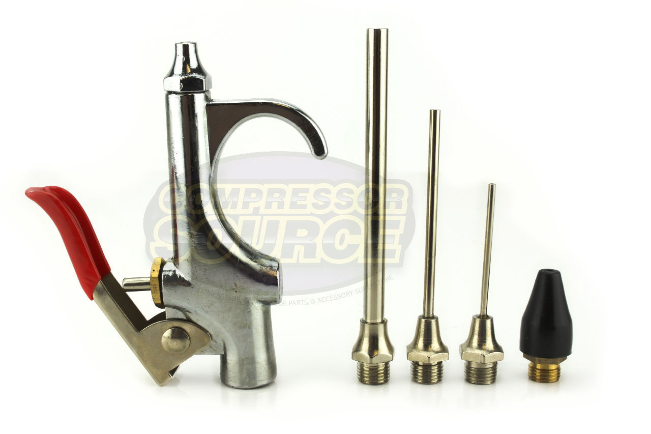 5 PC Air Blow Gun Needle Nozzle Inflation Compressor Blower Rubber Tip
