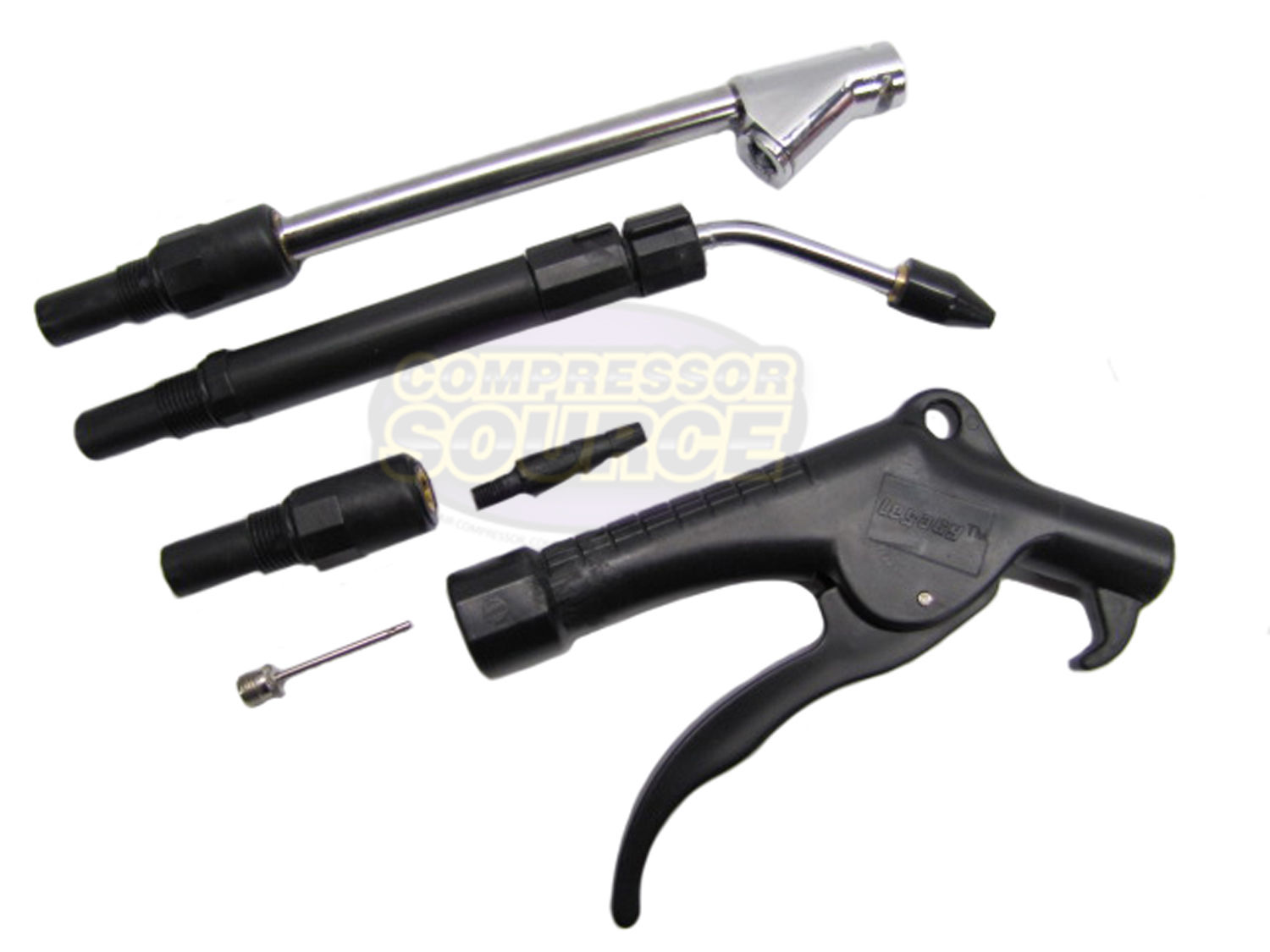 AGKit New Legacy 6 Piece Air Compressor Blow Gun Kit Set All In One