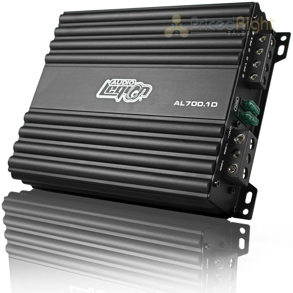 Audio Legion Class D Monoblock Amplifier 700 Watts Max 4 Ohm Car Audio