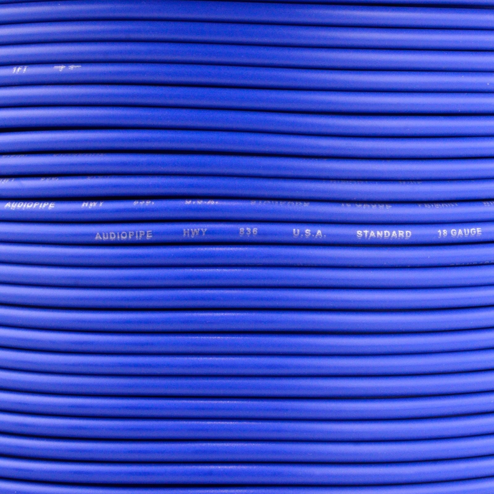 500/' FT Spool Of Blue 18 Gauge AWG Feet Home Primary Power Cable Remote Wire