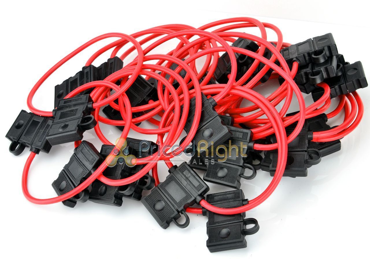 25 Pack ATC 14 Gauge Fuse Holder Inline AWG 12 Volt inline Power Blade eBay