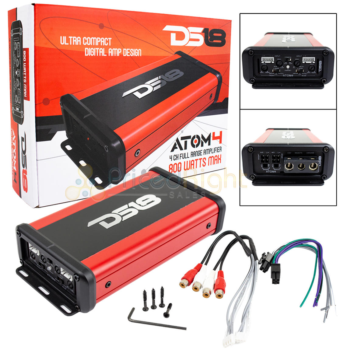 800 Watts Max Power 4 Channel Full Range Amplifier Ultra Compact Ds18