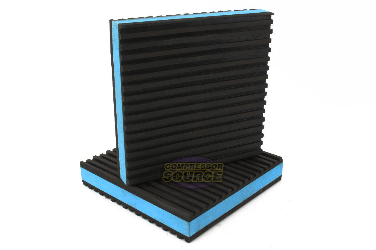 2 Pack Anti Vibration Pads Isolation Dampener Industrial Heavy Duty 4x4x7/8 Blue eBay