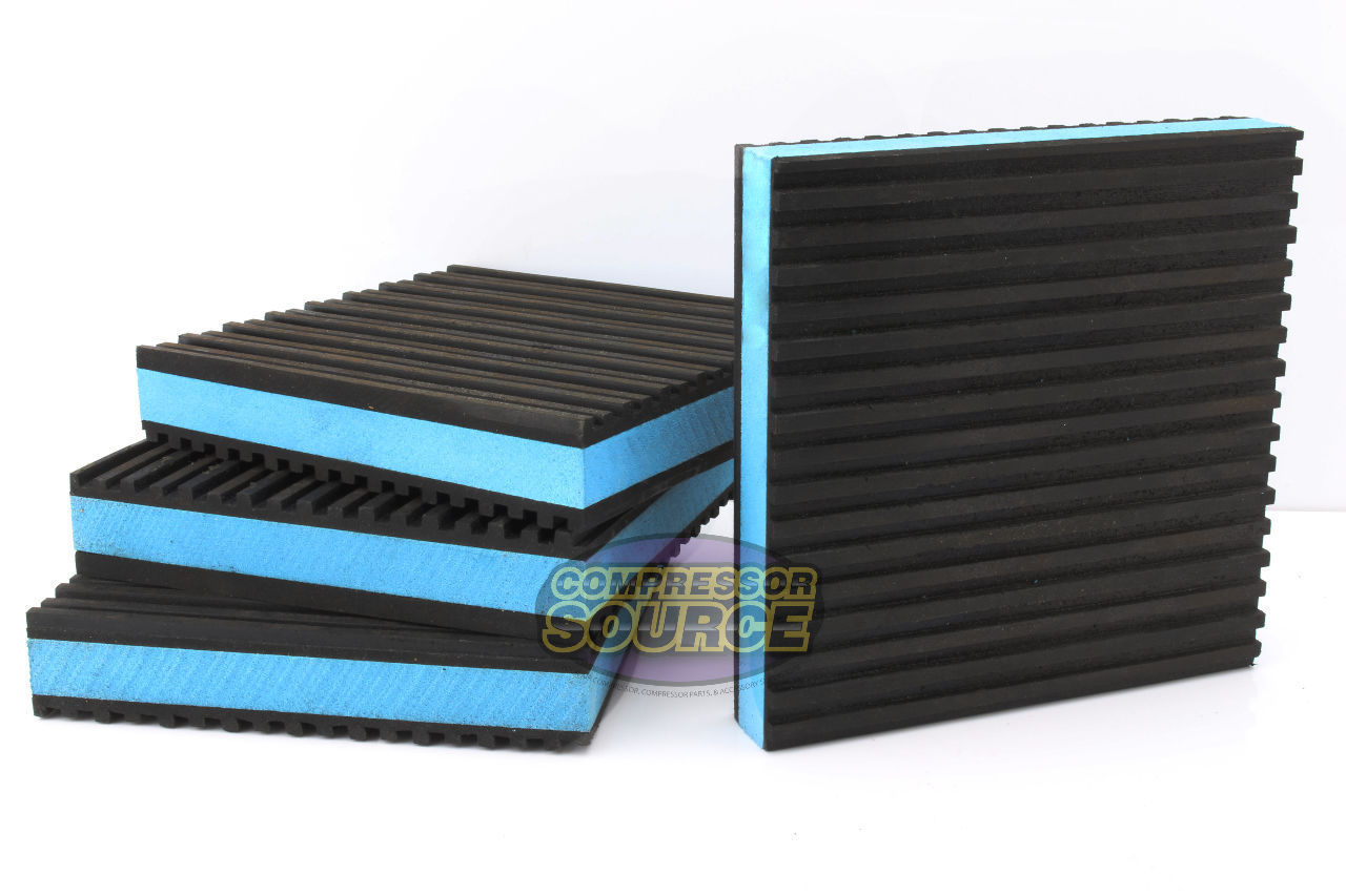 4 Pack Anti Vibration Pads Isolation Dampener Industrial Heavy Duty 4x4x7/8 Blue eBay