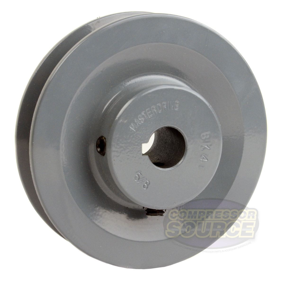 4/" Cast Iron 5//8/" Bore Shaft Pulley Sheave Single 1 Groove V Style B Belt 5L New