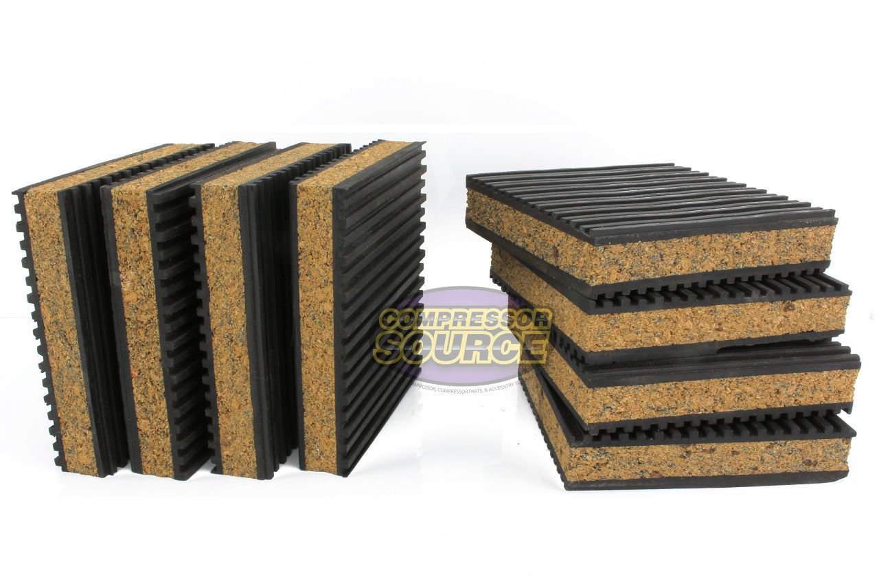 8 Pack Anti Vibration Pads Isolation Dampener Industrial Heavy Duty 4x4x7/8 Cork eBay