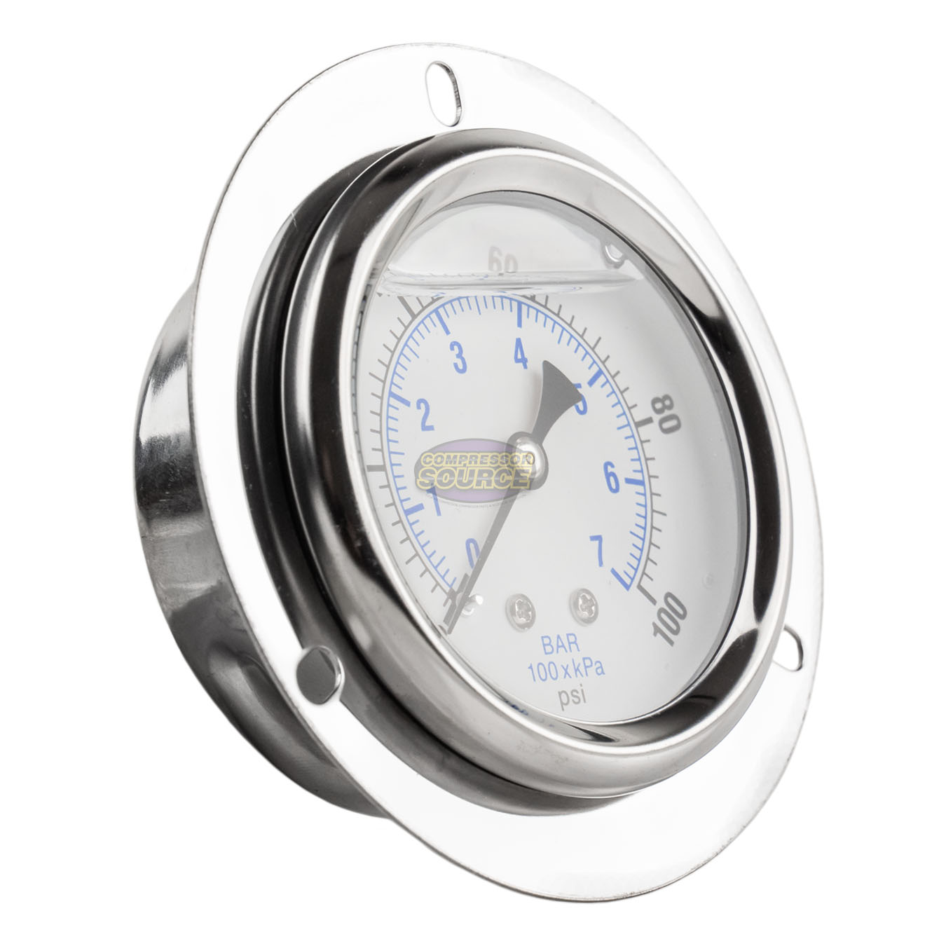 1//4/" NPT Air Hydraulic Pressure Gauge 0-60psi Side Mount 1.97/" Dia Manometer