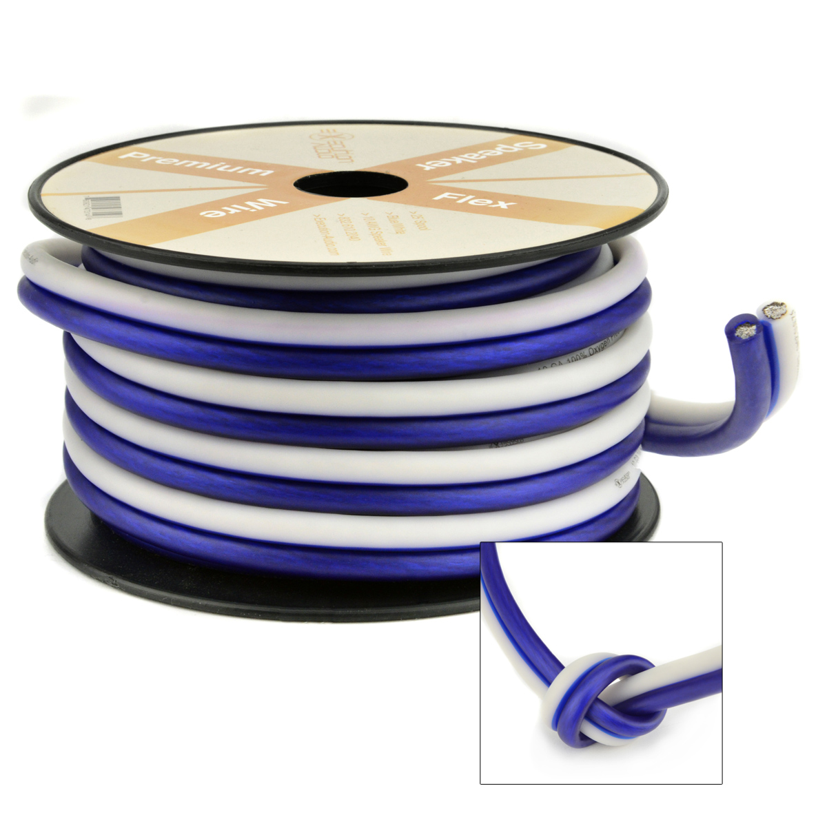 25 Ft True 10 Gauge AWG Speaker Wire Blue White Zip Cable Car Home Audio Cable 760921473146 eBay