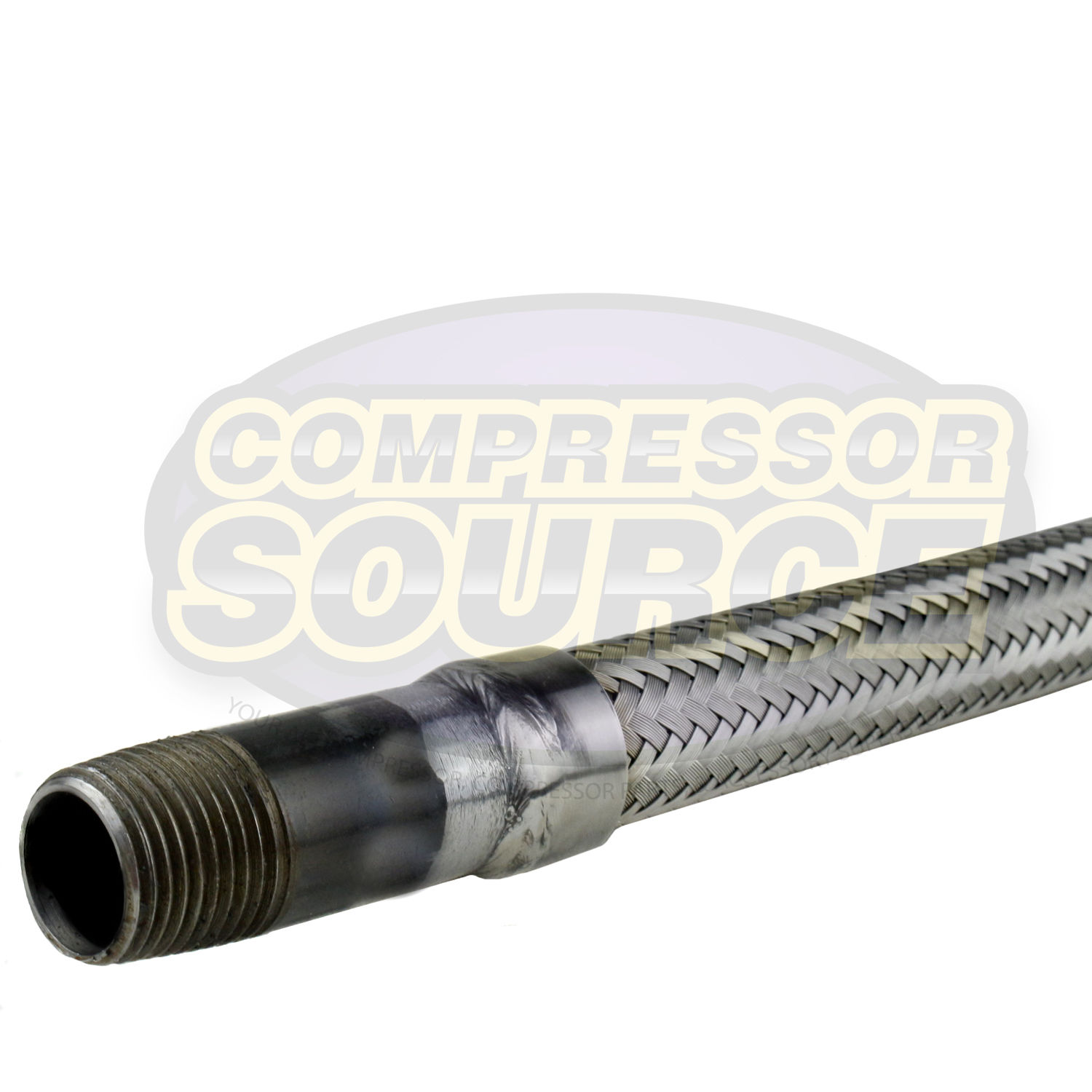 thumbnail image 2 of Stainless Steel Air Compressor Hose – Flexible, Durable & Leak-Free Replacement 2 of 12
