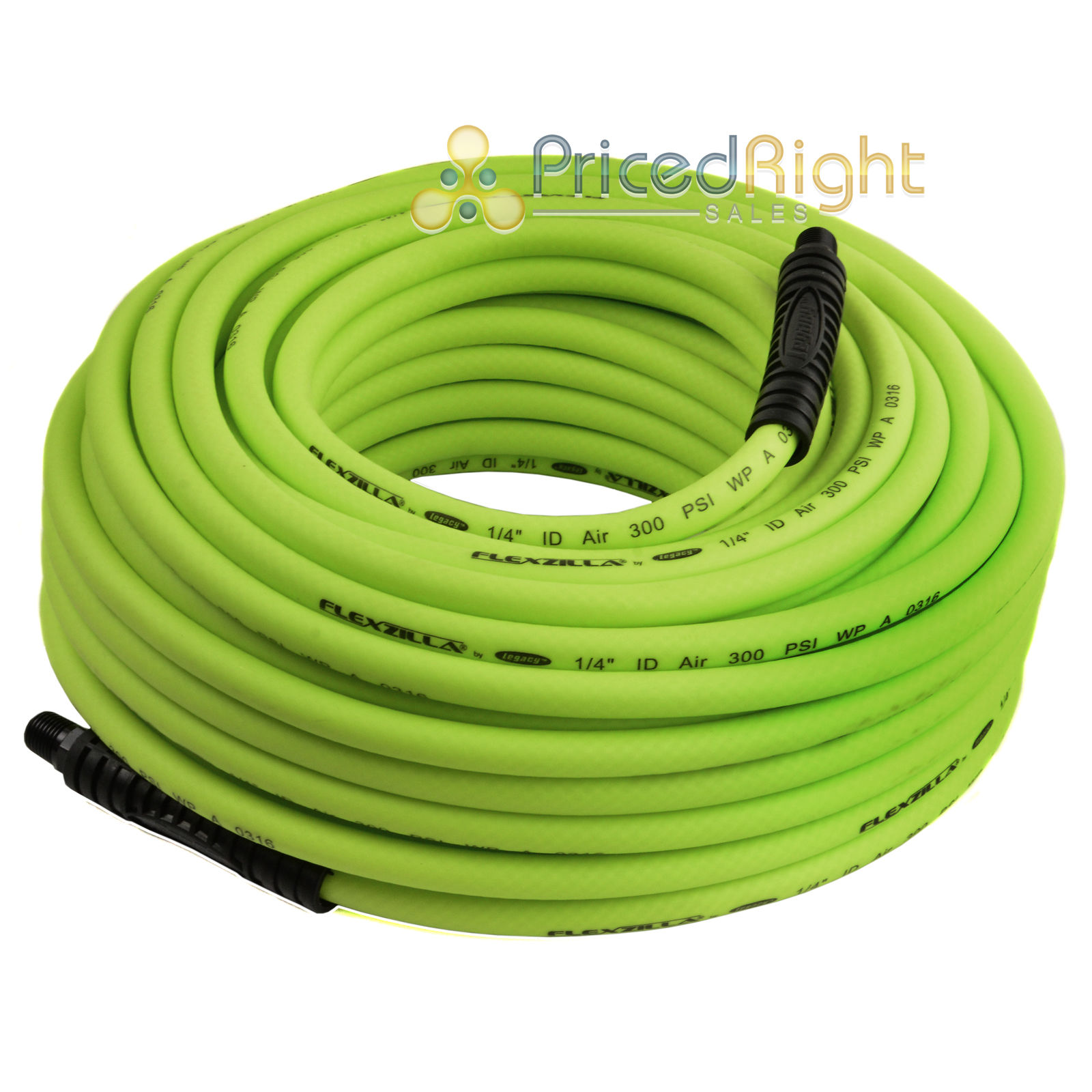 Legacy Premium Hybrid Green Flexzilla Air Hose 1/4" X 100' 300 PSI eBay