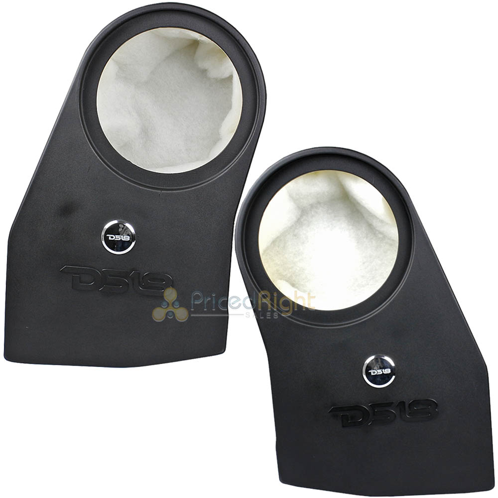 Set of Two 6x9 Slanted Angled Speaker Box Enclosure 1/2 MDF Charcoal