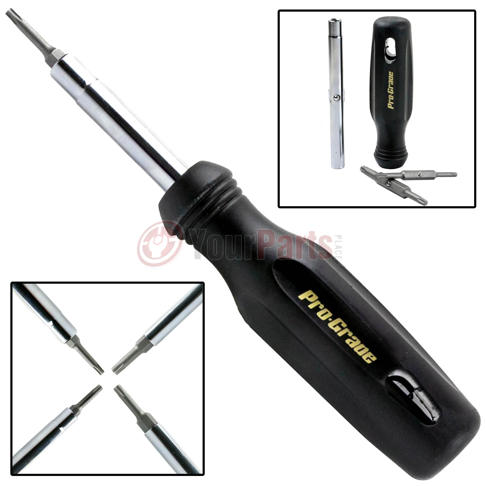 6in1 Torx Screwdriver Nut Driver MultiTool Torx Driver Two Driver Bits New 689744577247 eBay