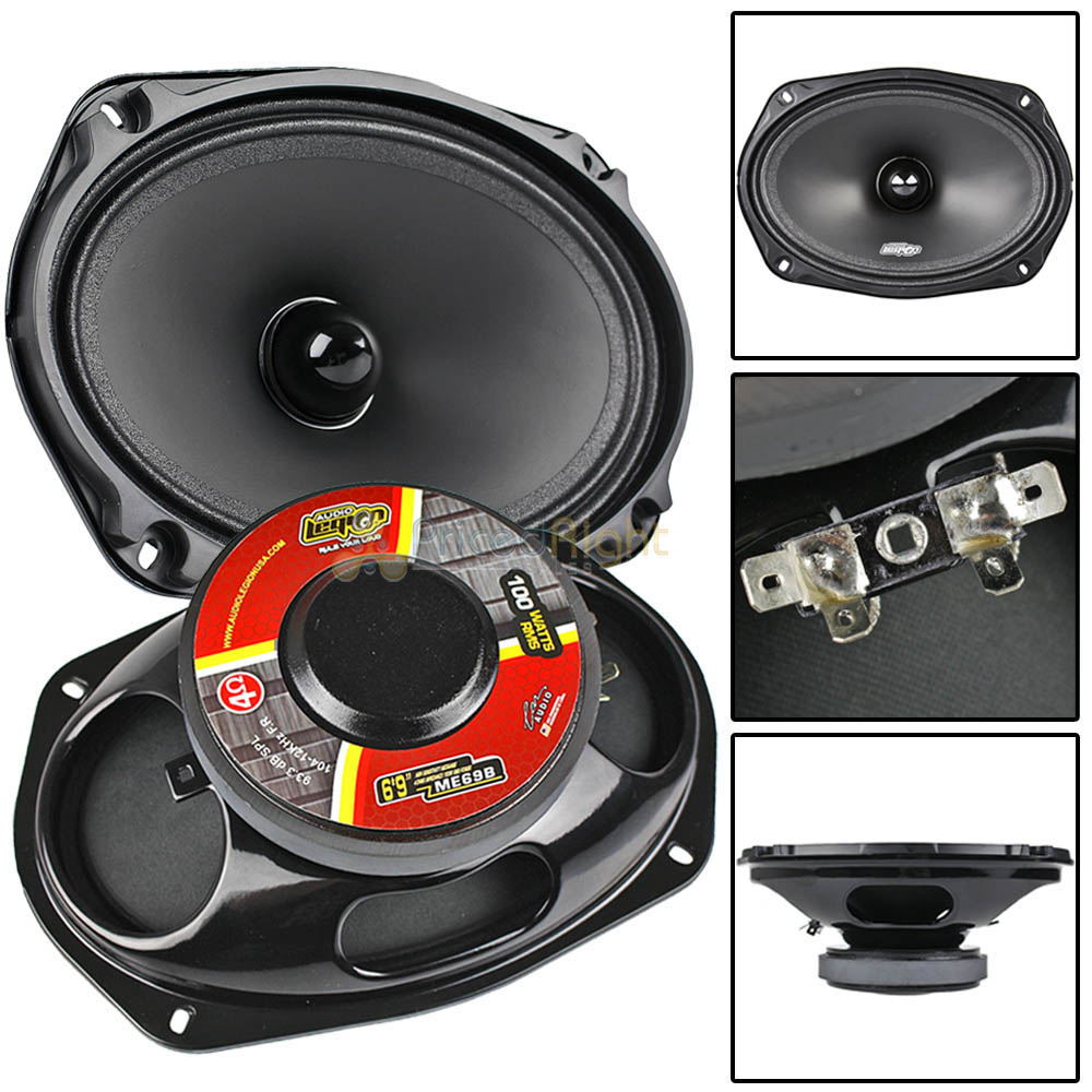 Audio Legion 6x9" Midrange Speakers 200 Watts Max 4 Ohm Car Audio ME69B