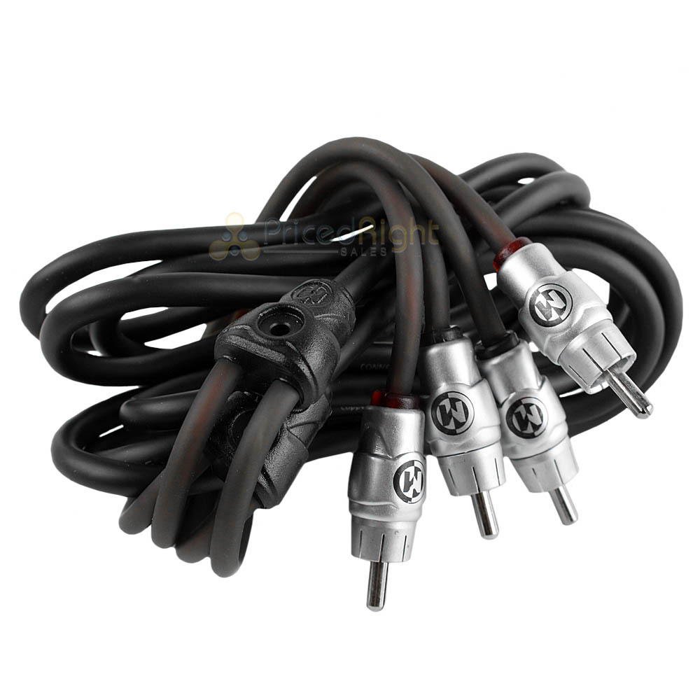 Memphis Audio 7 Ft 2 Channel RCA Cable Ultra Twisted Interconnect Wire