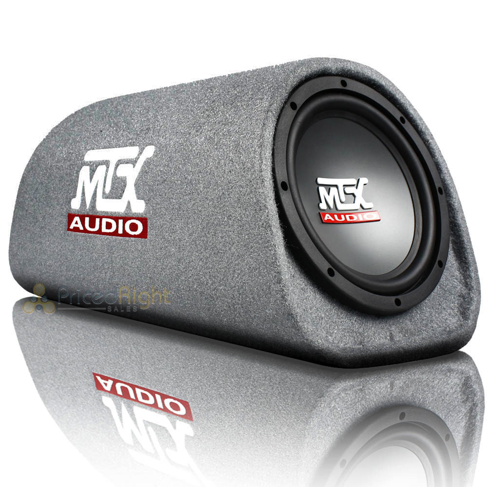 MTX Audio 8" 240W Max Amplified Subwoofer Enclosure Tube Box RT8PT