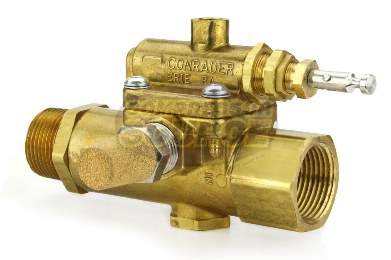 Conrader Gas Compressor Pilot / Unloader / Check Valve Combo 60CFM 145
