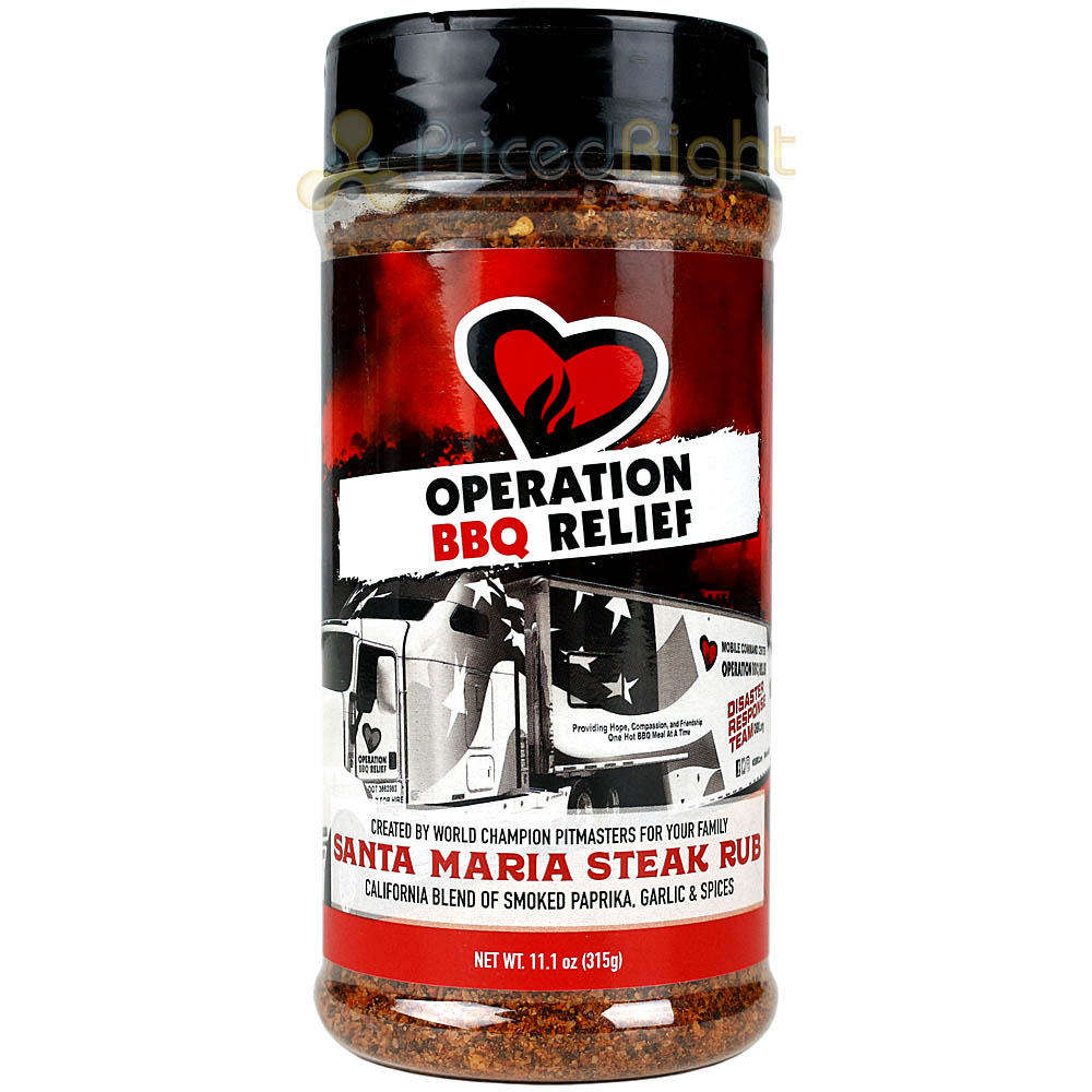 Operation BBQ Relief Santa Maria Steak Rub 11.1oz Award