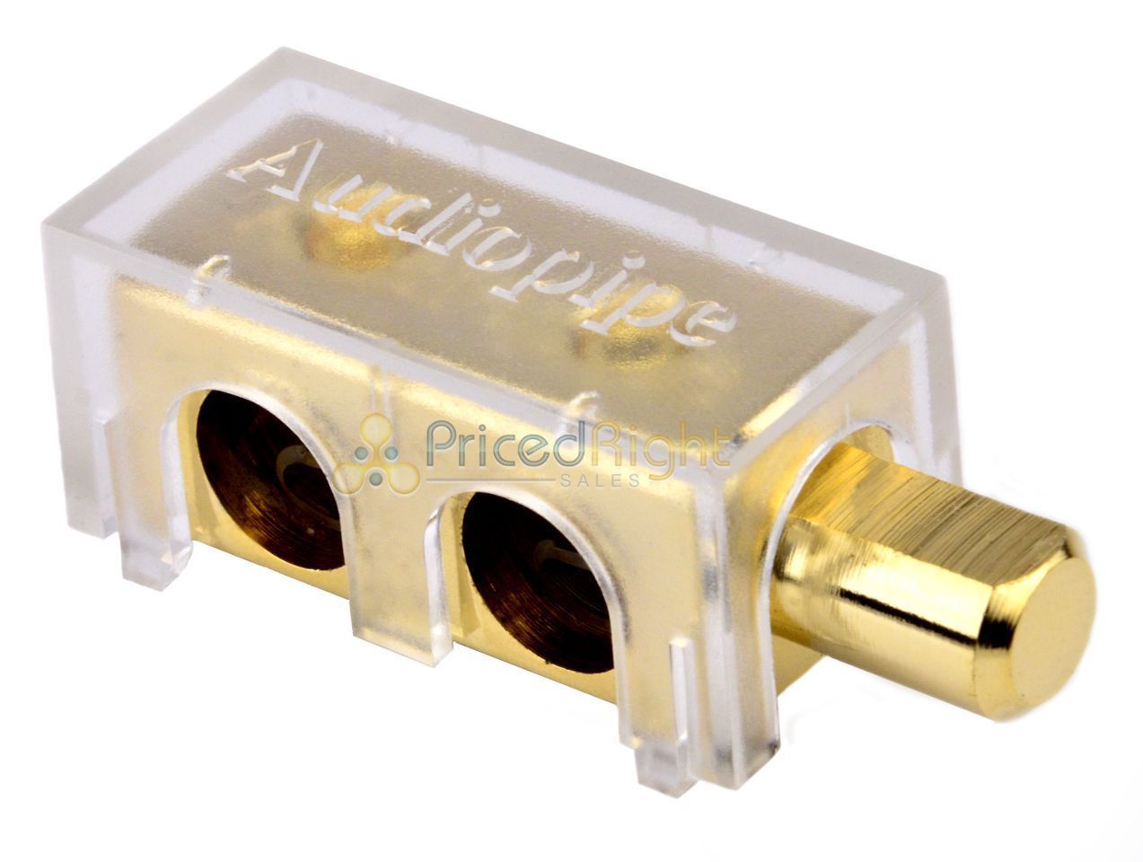 0 Gauge Audiopipe 24k Gold Power Distribution Block Car Audio Dual Amp