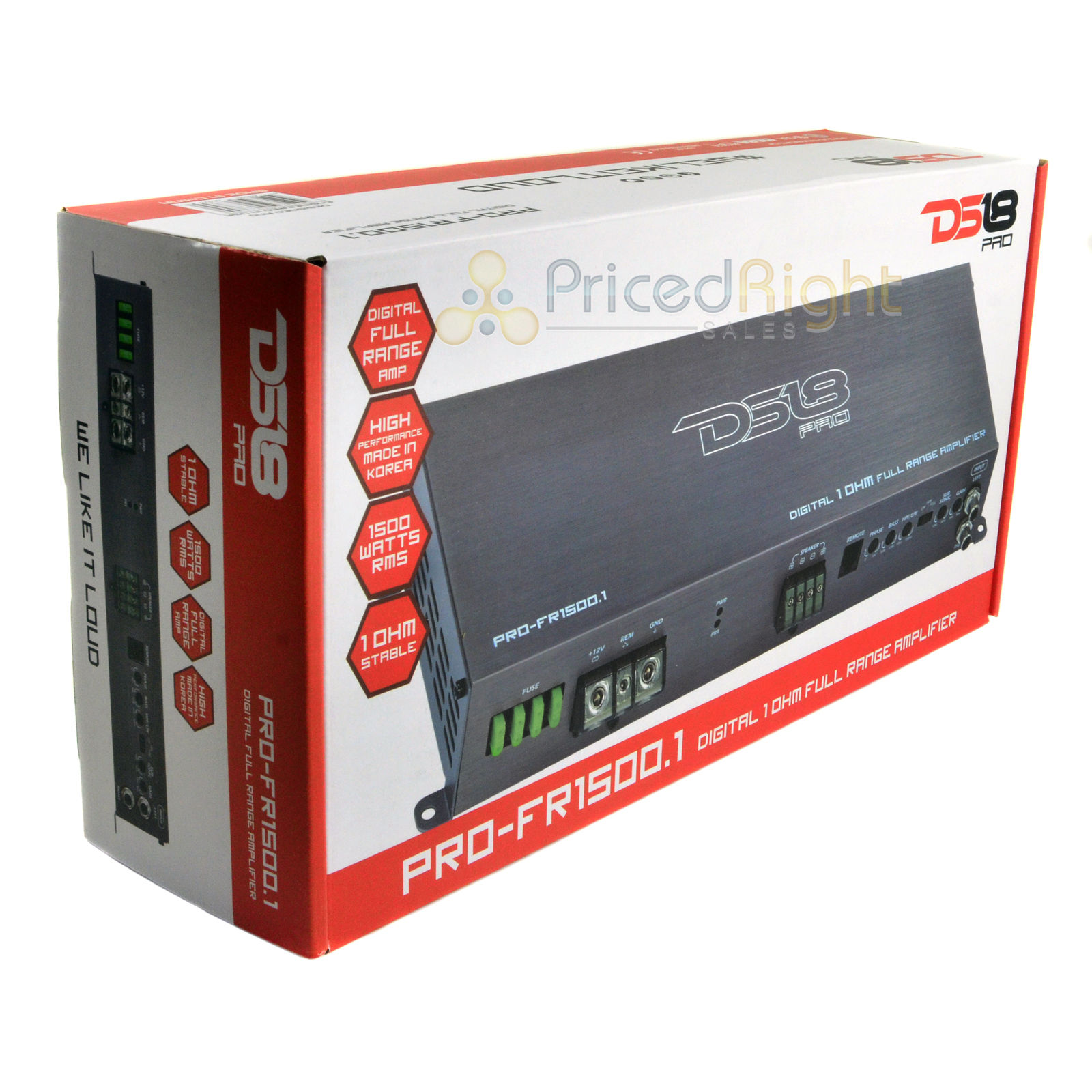 DS18 PROFR1500.1 Digital Full Range Amplifier 1500W RMS 1 Channel 1