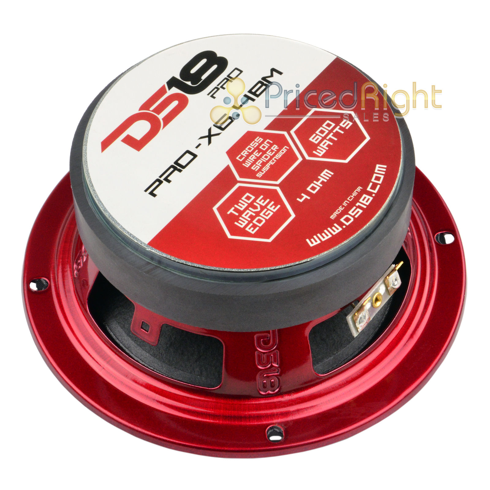 2 DS18 PRO-X6.4BM 1200W Max 6.5/" Midrange Speakers Loudspeaker With Bullet 4 Ohm