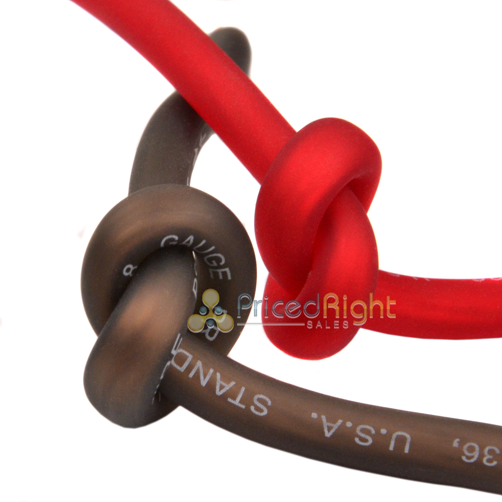 Cable 25/' Red 25 ft Black 50/' Super Flexible 8 Gauge Power /& Ground Wire