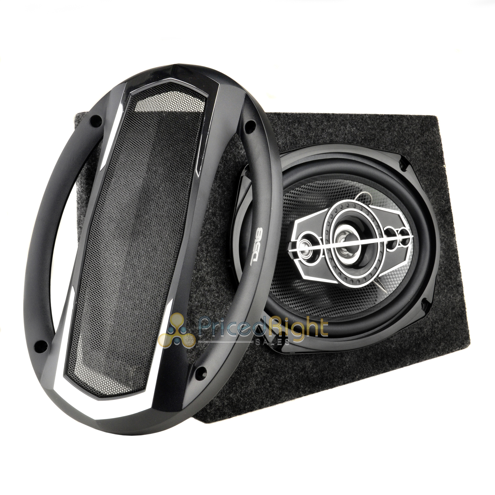 DS18 6x9 5way Speakers 520 Watts Max With Speaker Box Enclosures